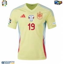 Moški Nogometni dresi Španija Lamine Yamal #19 Gostujoči EP 2024 Kratek Rokav